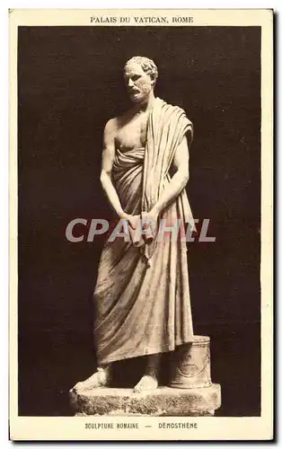 Cartes postales Sculpture Romaine Demosthene Palais du Vatican Rome Roma