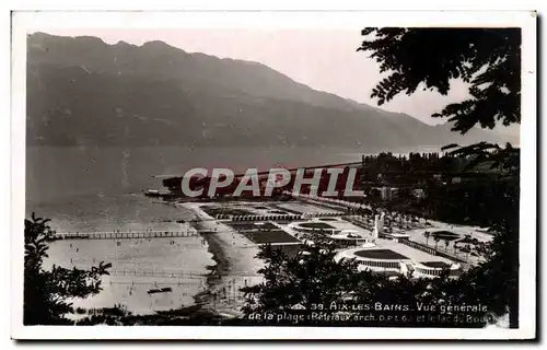 Cartes postales Aix les Bains Vue generale de la plage