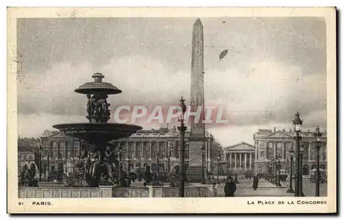 Cartes postales Paris La Place De La Concorde