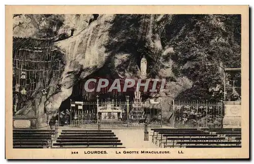 Cartes postales Lourdes La Grotte Miraculeuse
