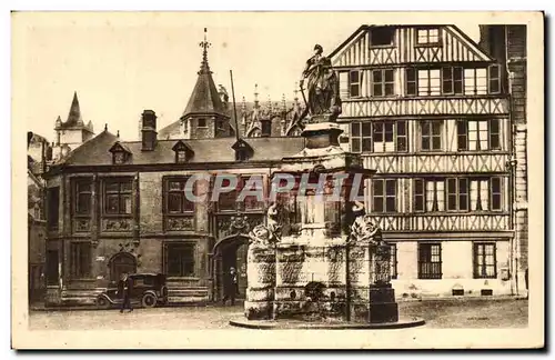 Cartes postales Rouen place de la pucelle