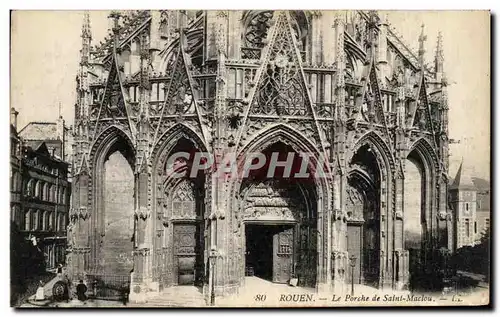 Cartes postales Rouen le porche de saint maclou