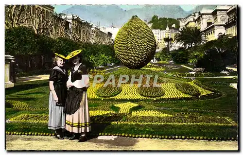 Cartes postales Menton les fetes costumes locaux d&#39art Folklore Costume