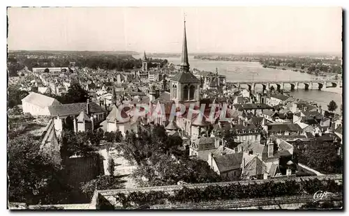 Ansichtskarte AK Saumur vue generale prise du chateau