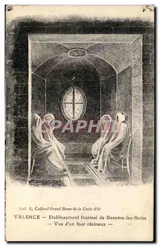 Cartes postales Valence Etablissement thermal de Beaume les Bains Vue d'un four resineux
