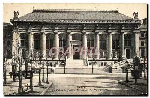 Ansichtskarte AK Paris Le Palais Justice Facade sur la Place Dauphine