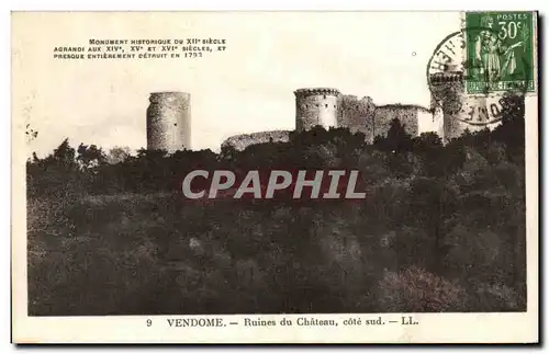 Cartes postales Vendome Ruines du chateau