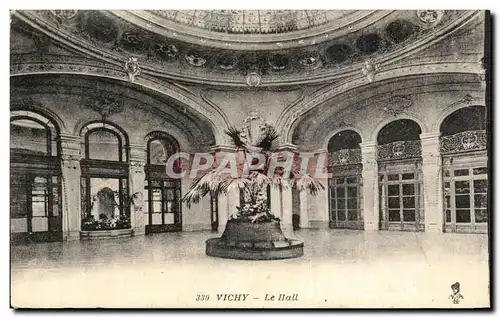 Cartes postales Vichy le hall Publicite Grande Exposition aux Galeries de l&#39Elysee