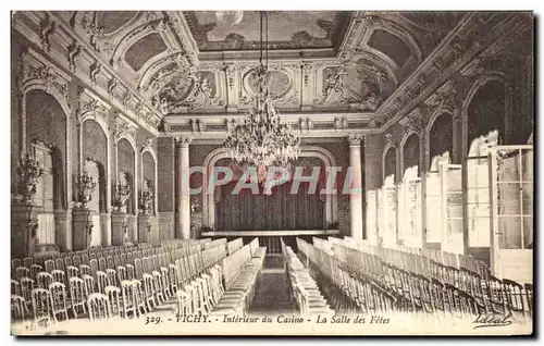 Cartes postales Vichy interieur du casino la salle des fetes