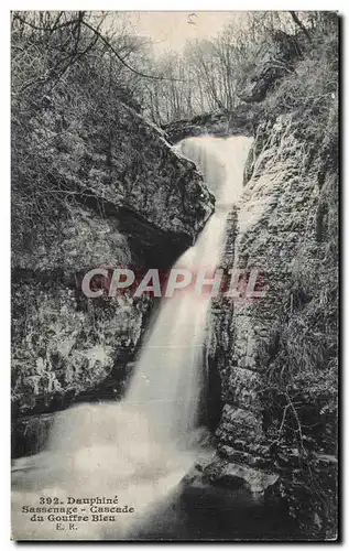 Ansichtskarte AK Dauphine sassenage cascade du gouffre bleu