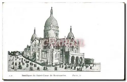 Ansichtskarte AK Basilique du sacre coeur de montmarte paris