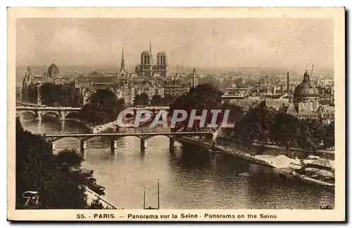 Ansichtskarte AK Paris en panorma sur la seine panorama on the seine Notre DAme