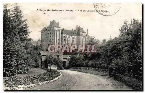 Cartes postales Abbaye de Solesmes Sarthe Vue du Chateau de la Grauge