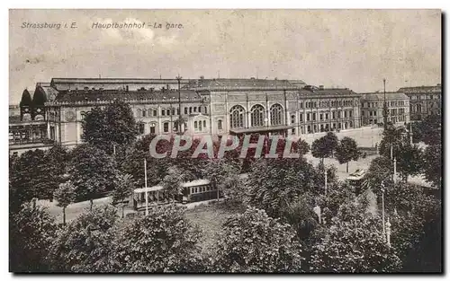 Cartes postales Strassburg Hauptbahnhof La gare Strasbourg