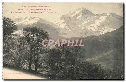 Cartes postales Bagneres Bigorre Le Du Pic du Midi Hiver