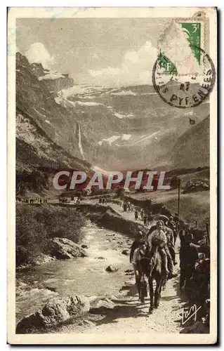 Cartes postales Gavarnie Retour du cirque Ane Donkey Yvon