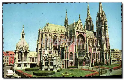 Cartes postales Ostende Eqlise S pierre et Oostende Kerk St Petrus en Paulus