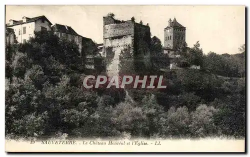 Cartes postales Sauverre Le Chateau Monreal et Eglise