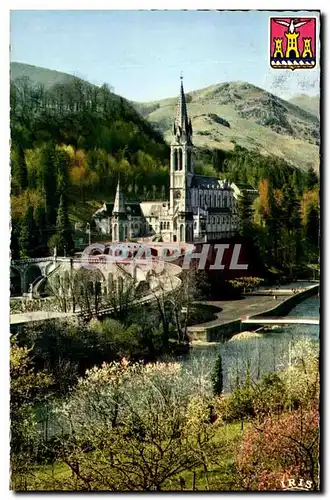 Ansichtskarte AK Lourdes La Basillque le Gave et le nouveau Pont