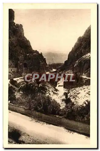 Cartes postales Biskra les gorges a contrejour Algerie