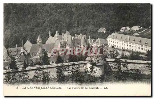 Cartes postales La grande chartreuse vue d&#39ensemble du couvent