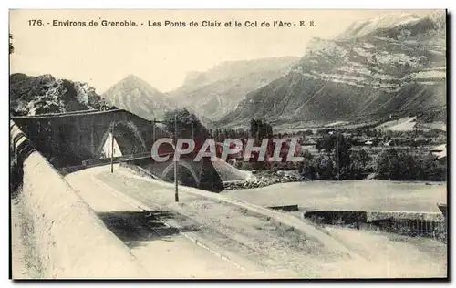 Cartes postales Environs de grenoble les ponts de claix et le col de l&#39arc