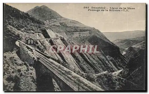 Cartes postales Dauphine ligne de la mure passage de la rivoire