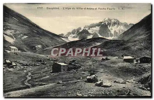 Cartes postales Dauphine l&#39alpe du villar d&#39arene et roche faurio