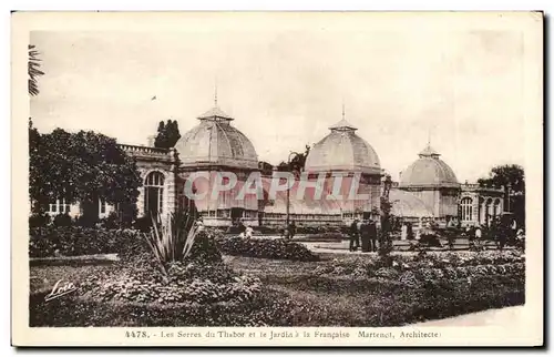 Cartes postales Les serres du thabor et le jardin a la francaise Rennes