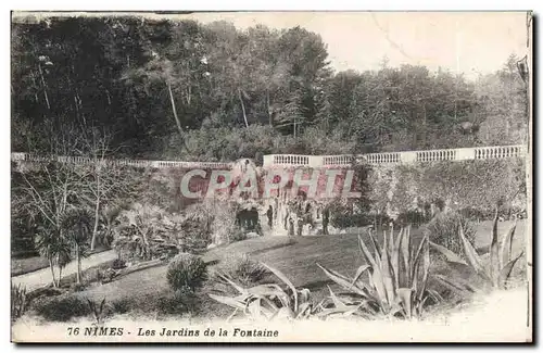 Cartes postales Nimes les jardins de la fontaine