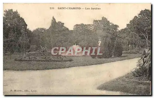 Cartes postales Saint chamond les jardins