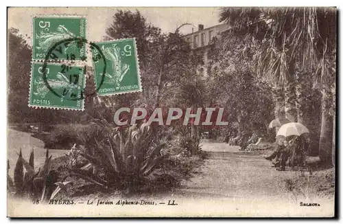 Cartes postales Hyeres le jardin alphonse denis