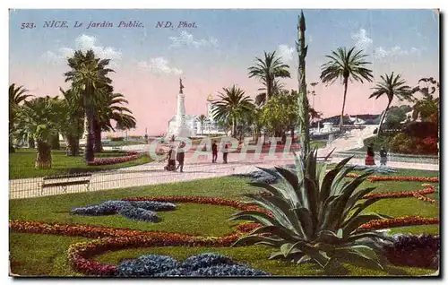 Cartes postales Nice le jardin public