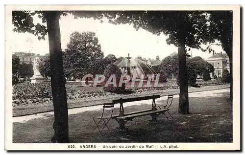 Cartes postales Angers un coin du jardin du mail