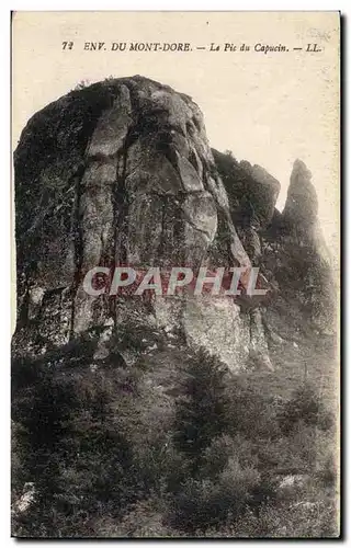 Cartes postales Env du mont dore le pic du capucin