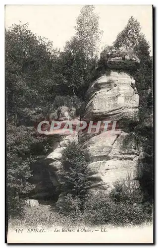 Cartes postales Epinal les rochers d'olima