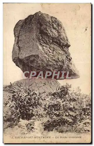 Cartes postales Rochefort-montagne la roche branlante