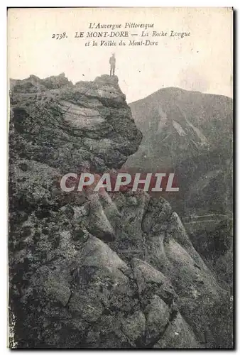 Cartes postales L&#39 Auvergne pittoresque le mont dore la roche lorgue et la vallee du mont dore