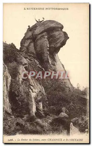 Ansichtskarte AK L&#39auvergne pittoresque le rocher du sphinx entre champeix et st nectaire