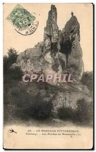 Cartes postales Le morvand pittoresque Clamecy Les roches de Basseville