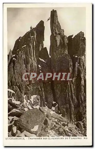 Cartes postales Chamonix traversee des clochetins du Flampraz