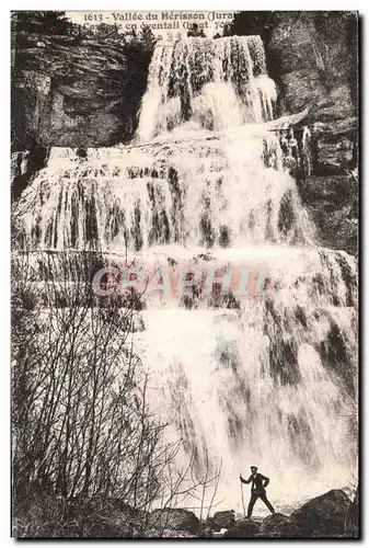 Cartes postales Vallee du herisson Cascade en eventail
