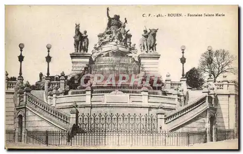 Cartes postales Rouen fontaine sainte marie