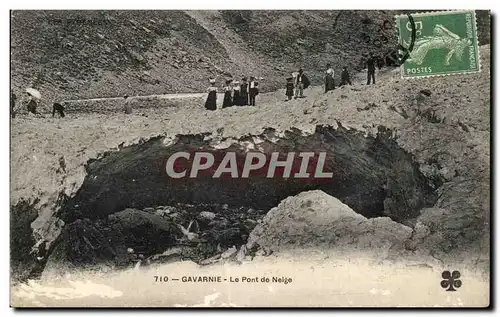 Cartes postales Gavarnie le pont de neige