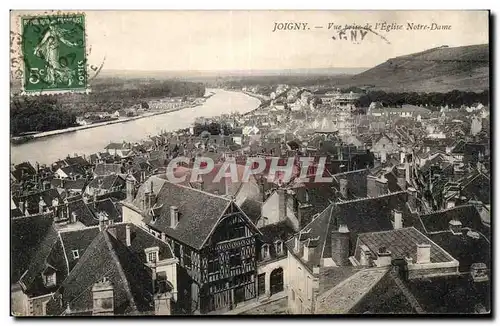 Cartes postales Joigny vue prise de ileglise notre dame