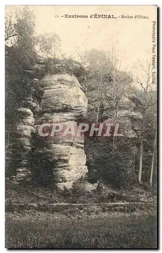 Cartes postales Environs d epinal roches d olima