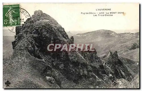 Cartes postales L&#39Auvergne Le Mont Dore Les Trois Diables