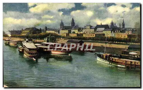 Cartes postales Mainz vom Rhein