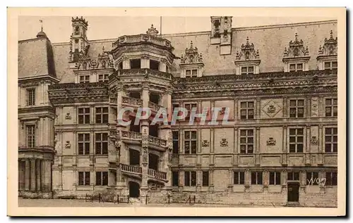 Cartes postales La Douce France Chateaux De la Loire Chateau de Blois Escalier Francois