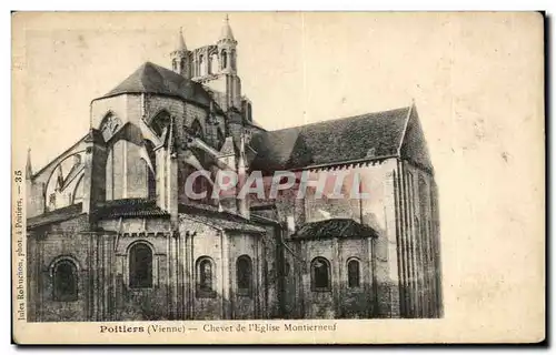 Cartes postales Poitiers Chevet de I&#39Eglise Monument